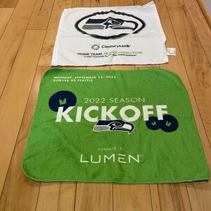 Seattle Seahawks Green and White Hand Towels